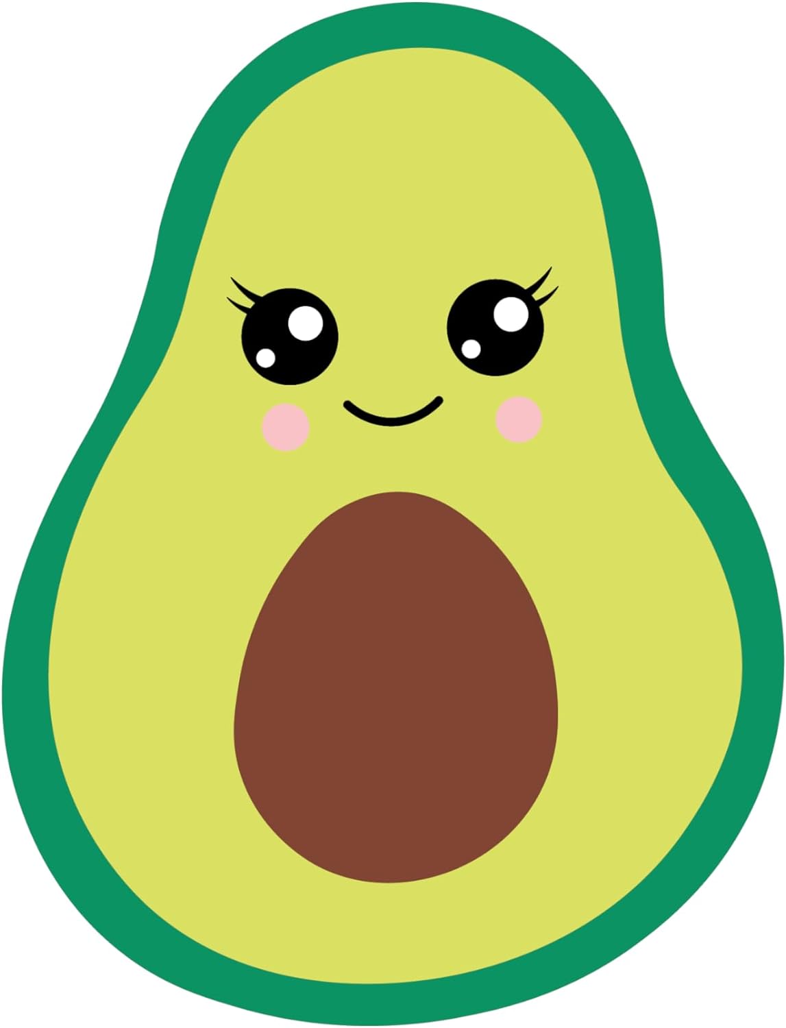 Inspirational Quote Cute Avocado with Egg, Motivational Sticker Vinyl Decal Motivation Stickers- 5" Vinyl Sticker Waterproof