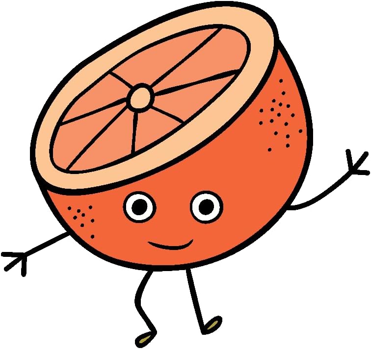 Inspirational Quote Cute Orange Grayfruit Motivational Sticker Vinyl Decal Motivation Stickers- 5" Vinyl Sticker Waterproof