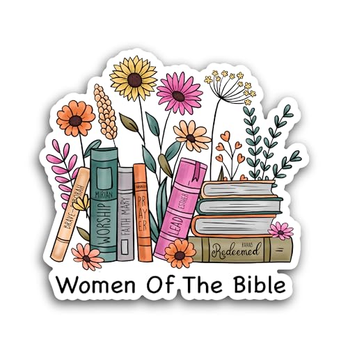 2 (Pieces) 3" and 5" Women of The Bible Sticker, Waterproof Vinyl Decals for Many Purpose Like Cars,