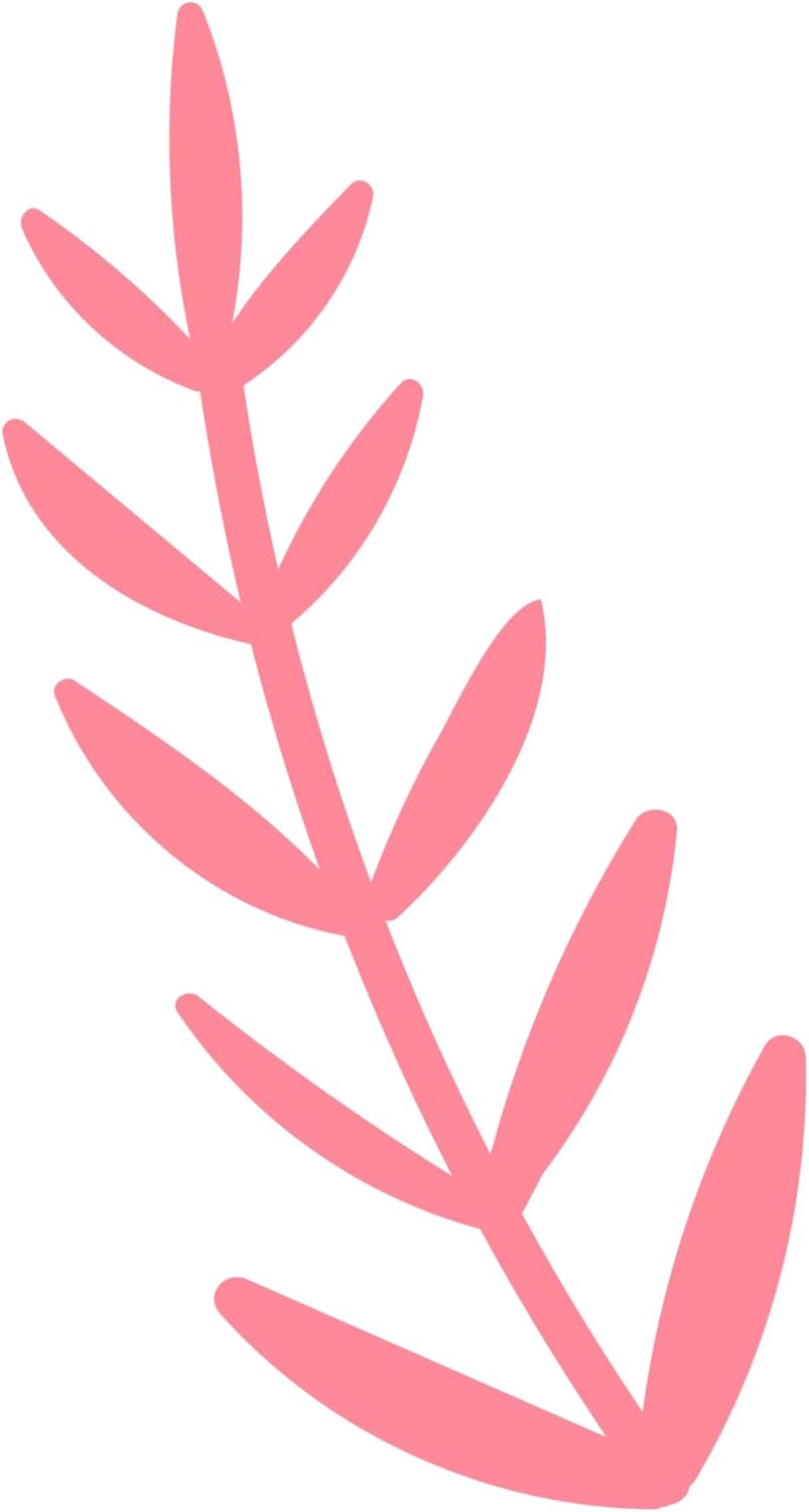 Inspirational Quote "Pink Branch with Leafs" Motivational Sticker Vinyl Decal Motivation Stickers- 5" Vinyl Sticker Waterproof