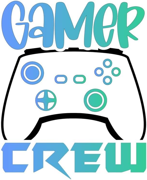 Inspirational Quote Gamer Crew Motivational Sticker Vinyl Decal Motivation Stickers- 5" Vinyl Sticker Waterproof