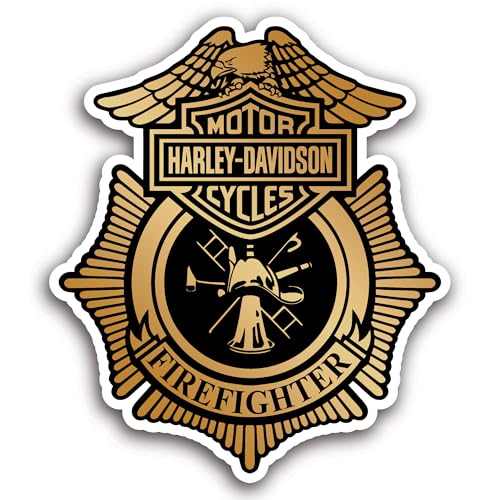 2 (Pieces) 3" and 5" Firefighter Text Sticker, Waterproof Vinyl Decals for Many Purpose Like Cars, T