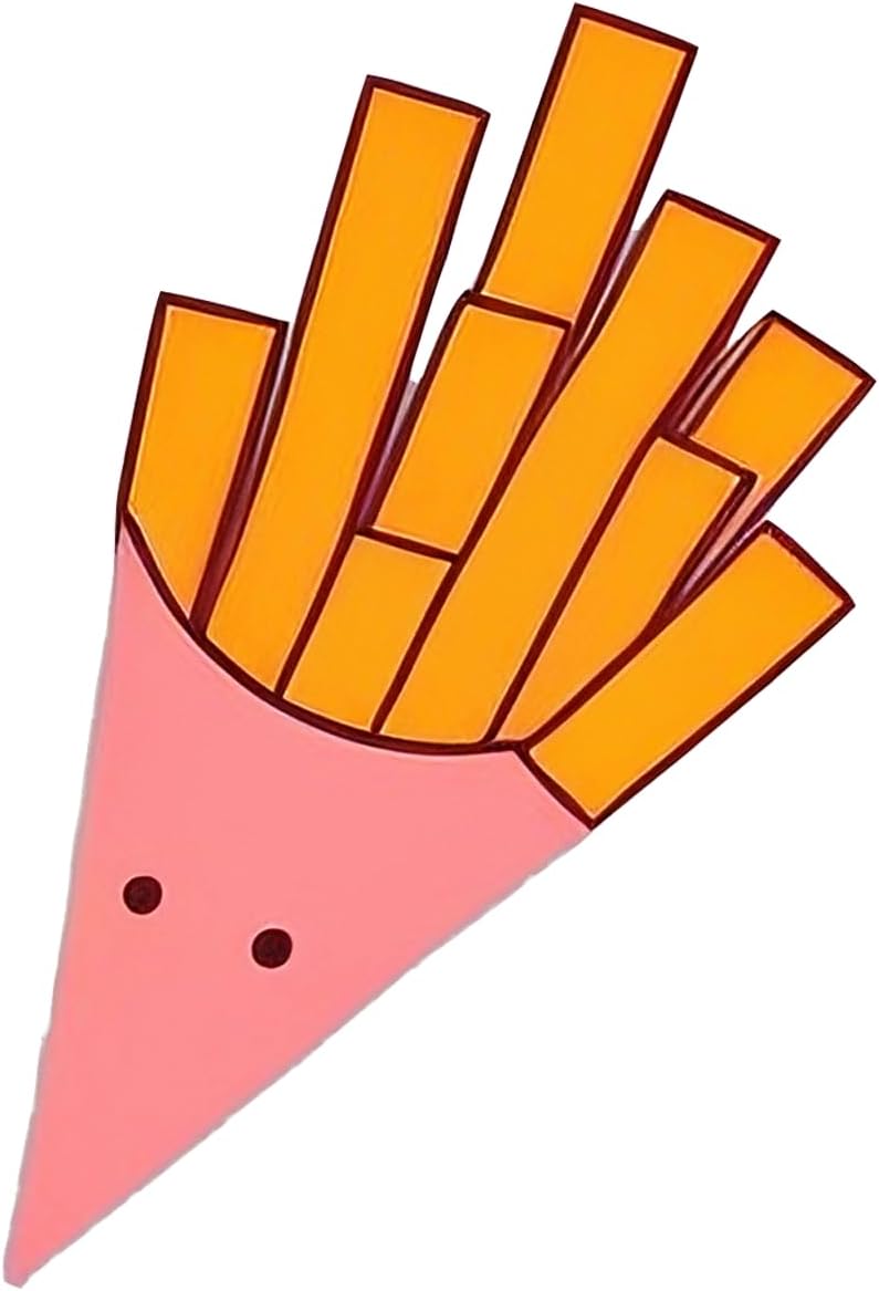 Inspirational Quote French Fries in Cone Cup Motivational Sticker Vinyl Decal Motivation Stickers- 5" Vinyl Sticker Waterproof