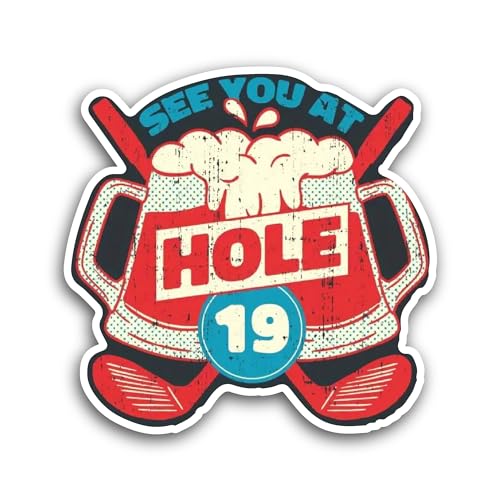 2 (Pieces) 3" and 5" See You at Hole Sticker, Waterproof Vinyl Decals for Many Purpose Like Cars, Tr