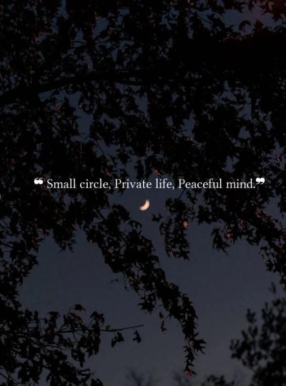 Small Circle, Private Life, Peaceful Mind Sticker - 5" Vinyl Sticker Waterproof