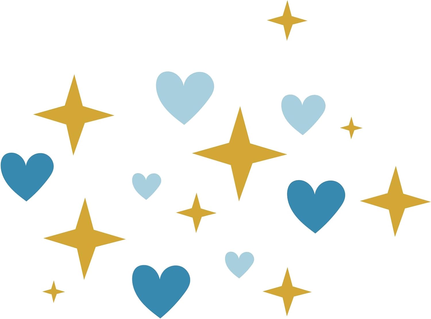 Inspirational Quote Stars and Hearts Motivational Sticker Vinyl Decal Motivation Stickers- 5" Vinyl Sticker Waterproof