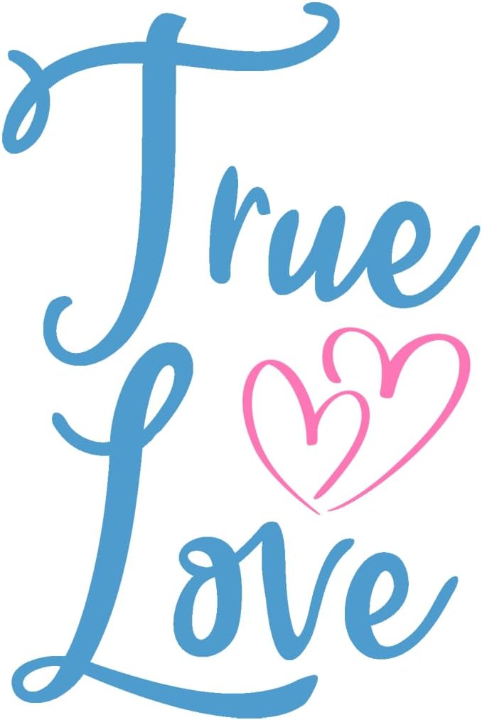 Inspirational Quote True Love Motivational Sticker Vinyl Decal Motivation Stickers- 5" Vinyl Sticker Waterproof