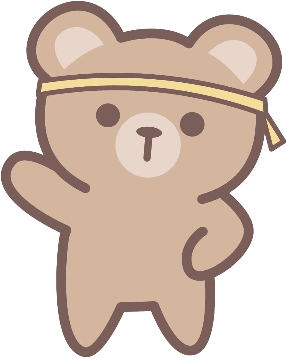 Inspirational Quote "Teddy Bear" Motivational Sticker Vinyl Decal Motivation Stickers- 5" Vinyl Sticker Waterproof