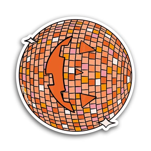 2 (Pieces) 3" and 5" Disco Ball Sticker, Waterproof Vinyl Decals for Many Purpose Like Cars, Trucks,
