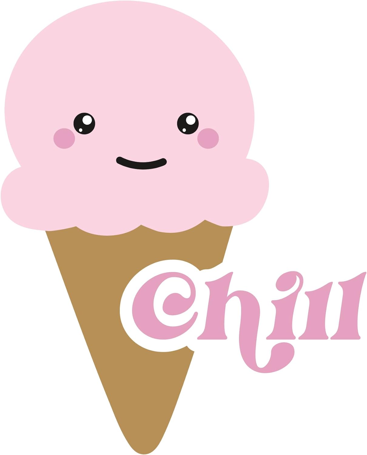 Inspirational Quote Chill Motivational Sticker Vinyl Decal Motivation Stickers- 5" Vinyl Sticker Waterproof