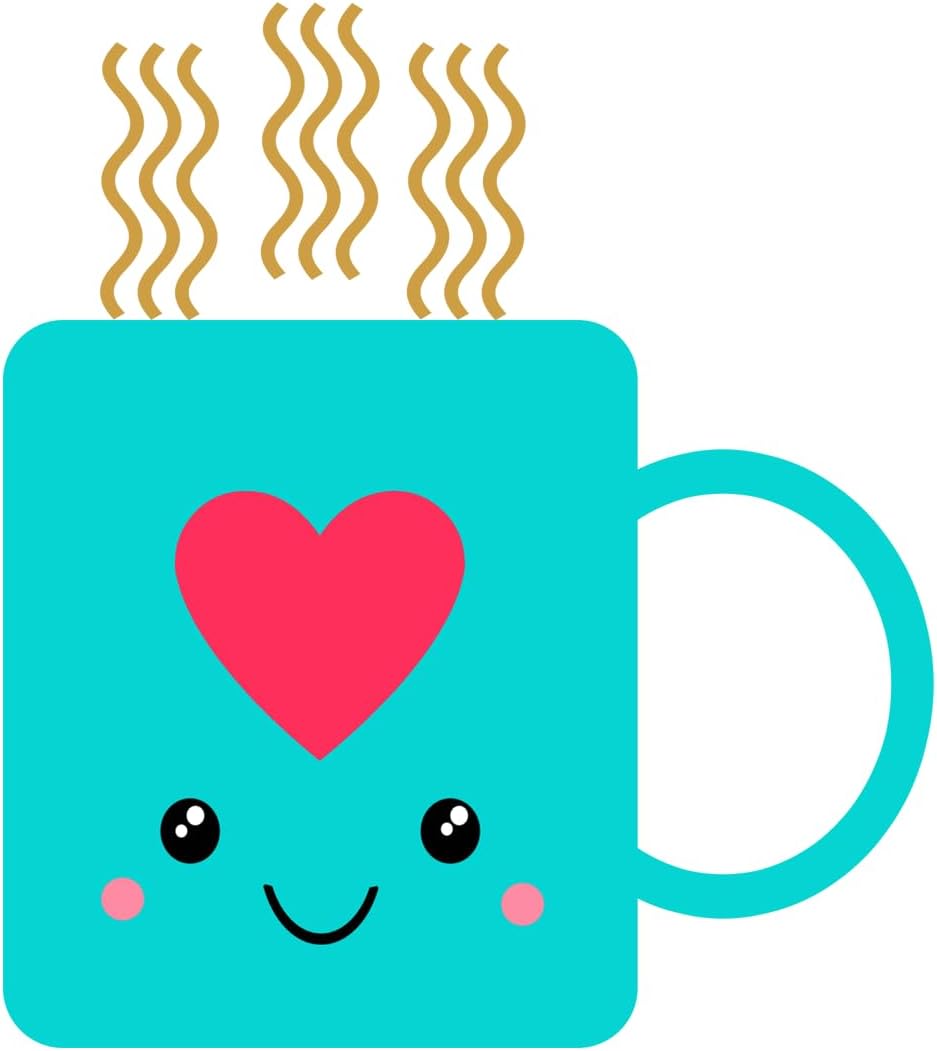 Inspirational Quote Coffee Cup Kawaii Motivational Sticker Vinyl Decal Motivation Stickers- 5" Vinyl Sticker Waterproof