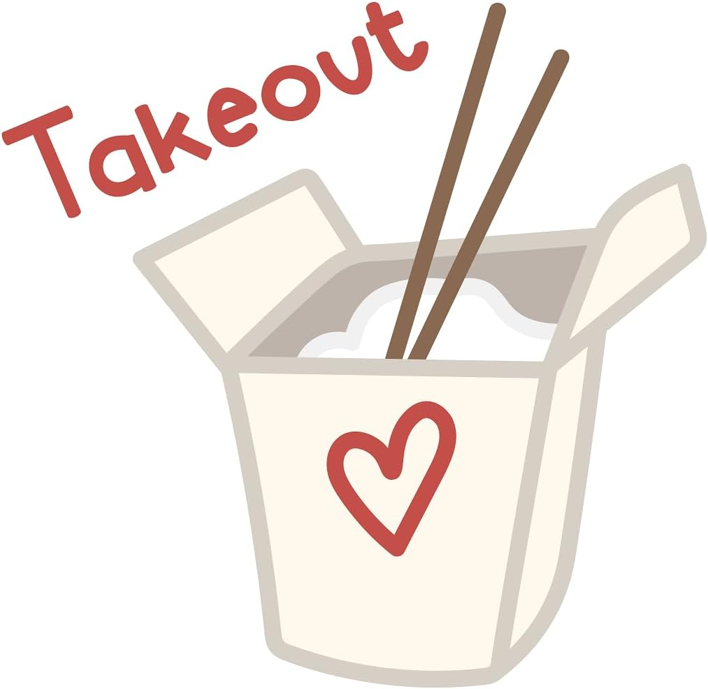 Inspirational Quote Takeout Heart Box Motivational Sticker Vinyl Decal Motivation Stickers- 5" Vinyl Sticker Waterproof
