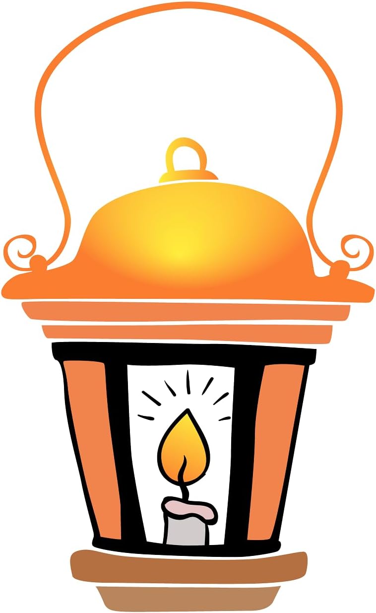 Inspirational Quote Orange Lantern Motivational Sticker Vinyl Decal Motivation Stickers- 5" Vinyl Sticker Waterproof