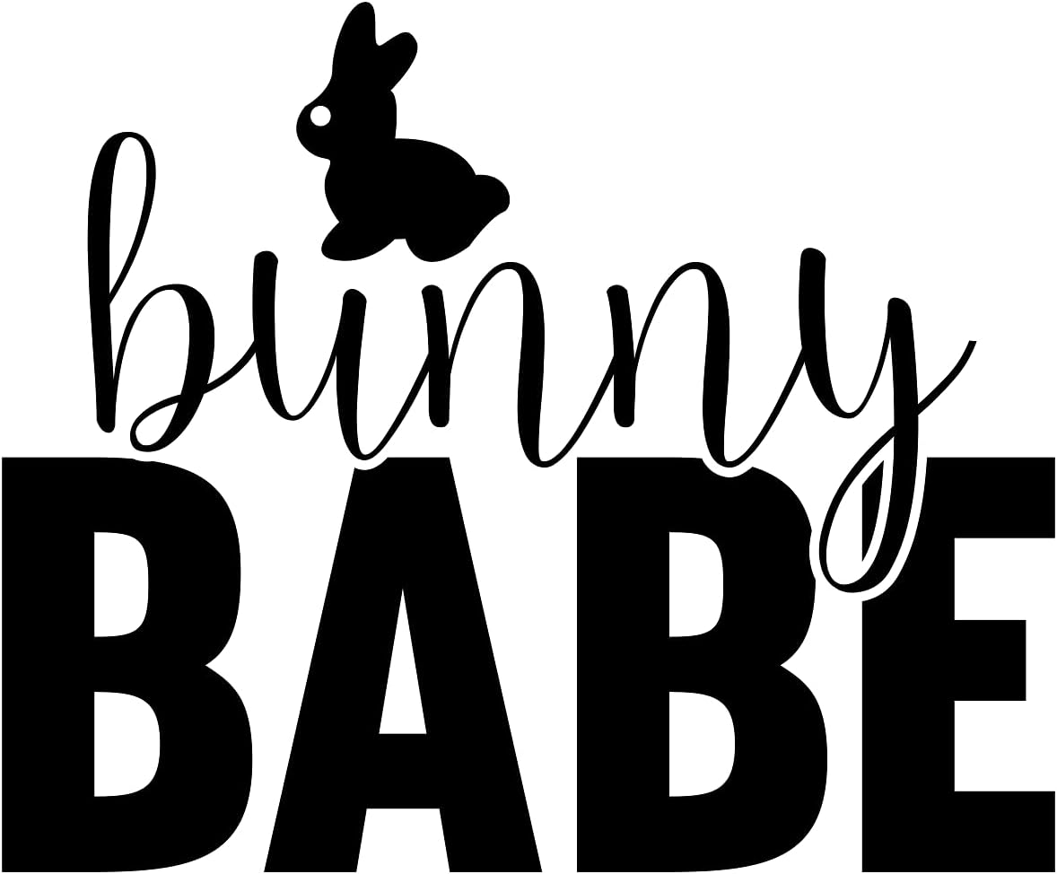 Inspirational Quote "Bunny Babe" Motivational Sticker Vinyl Decal Motivation Stickers- 5" Vinyl Sticker Waterproof