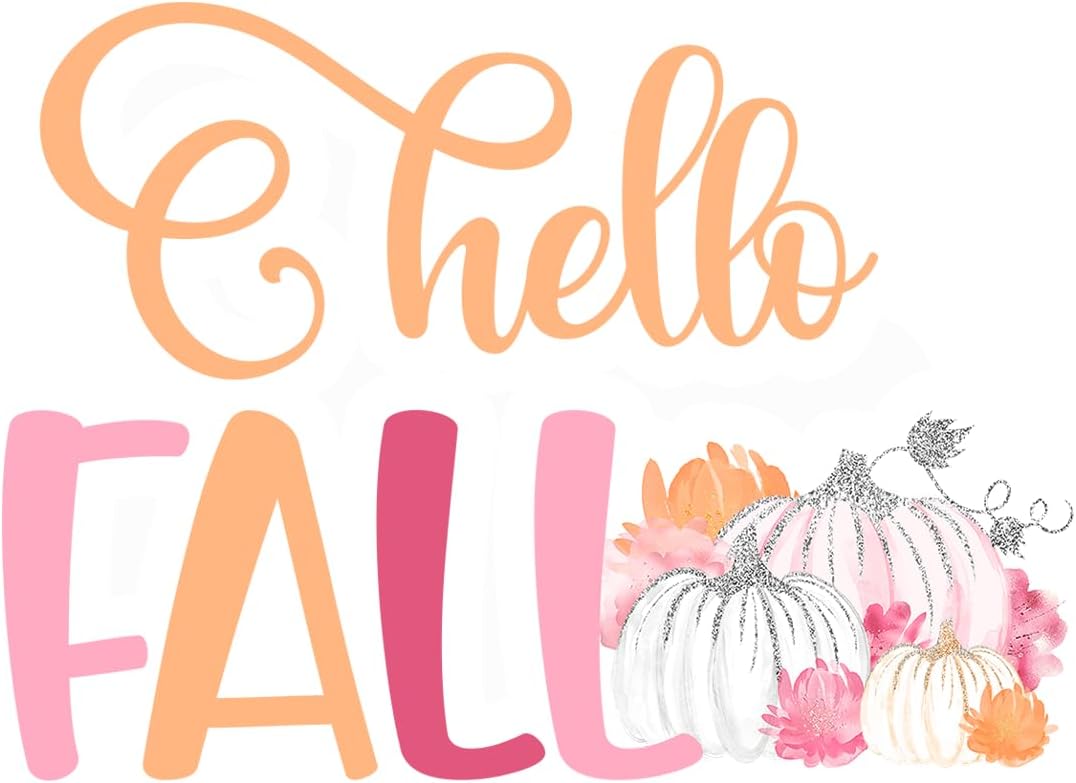 Inspirational Quote Hello Fall Motivational Sticker Vinyl Decal Motivation Stickers- 5" Vinyl Sticker Waterproof