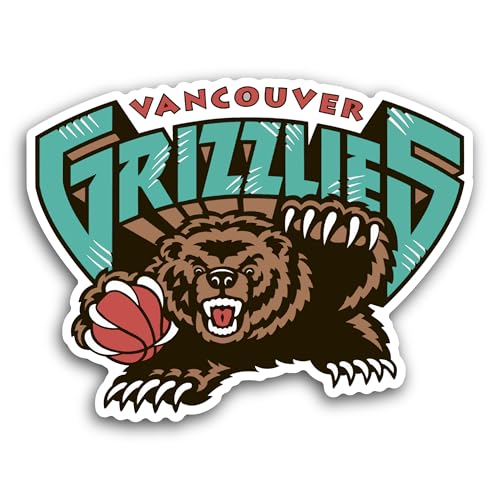 2 (Pieces) 3" and 5" Vanc0uver Grizzlies Decal Sticker, Waterproof Vinyl Decals for Many Purpose Lik