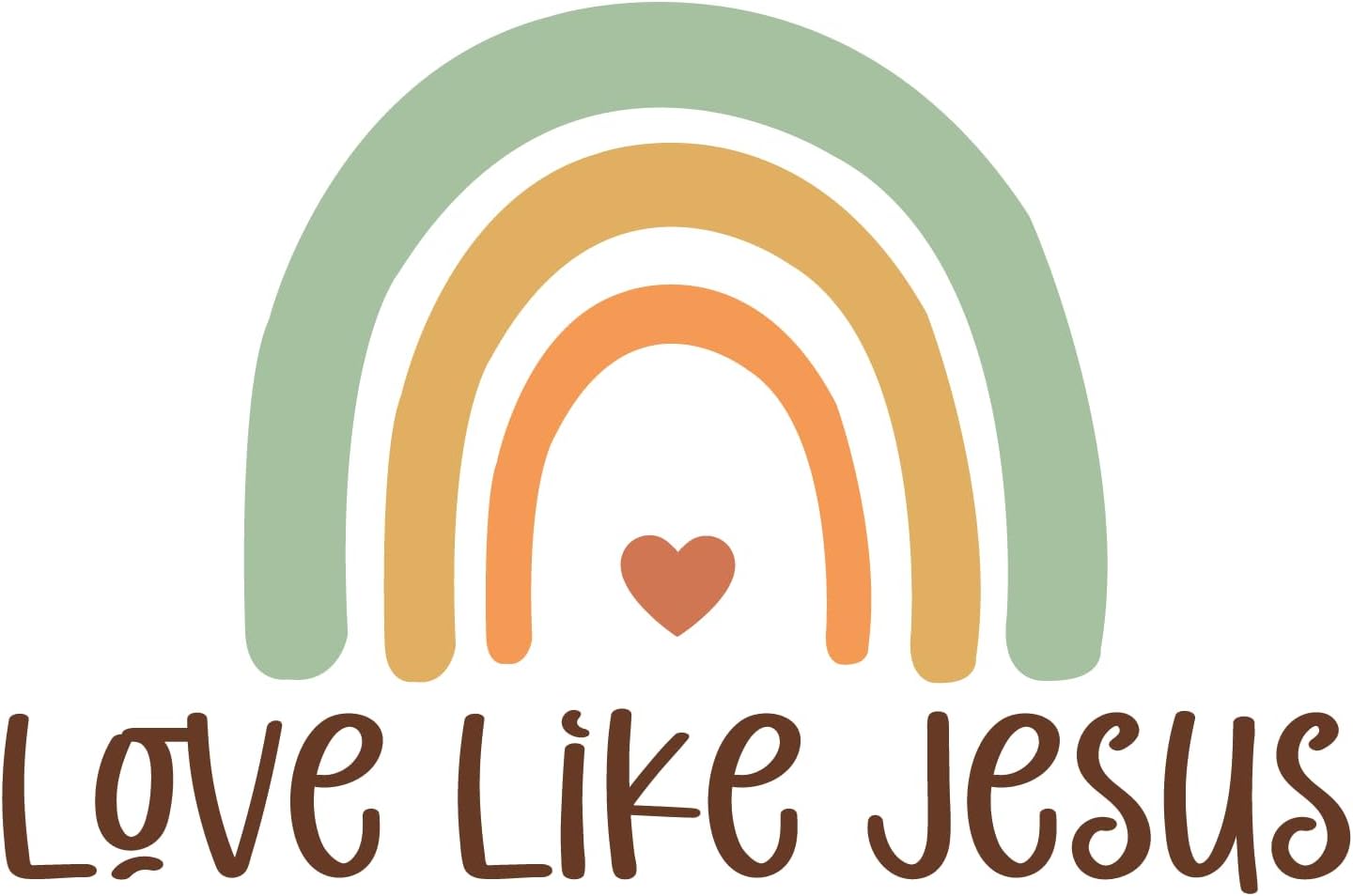 Inspirational Quote "Love Like Jesus" Motivational Sticker, Vinyl Decal Motivation Stickers- 5" Vinyl Sticker Waterproof