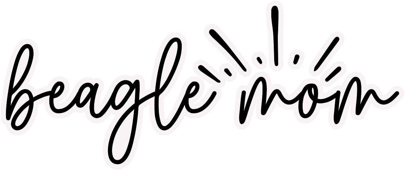 Inspirational Quote "Beagle mom" Motivational Sticker Vinyl Decal Motivation Stickers- 5" Vinyl Sticker Waterproof