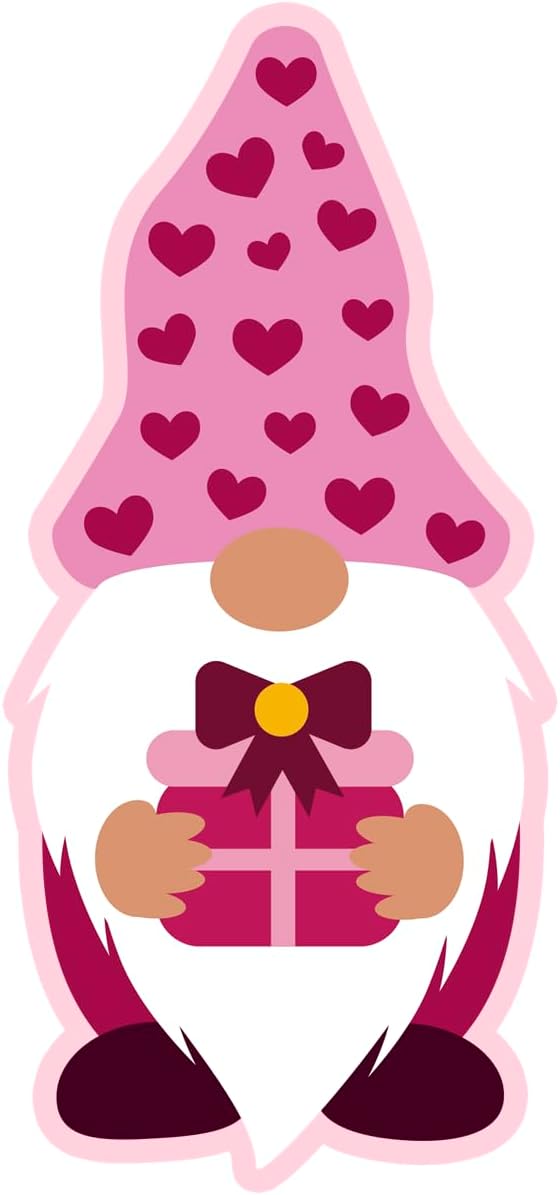 Inspirational Quote Pink Gnome Stickers - Motivational Sticker Vinyl Decal Motivation Stickers- 5" Vinyl Sticker Waterproof