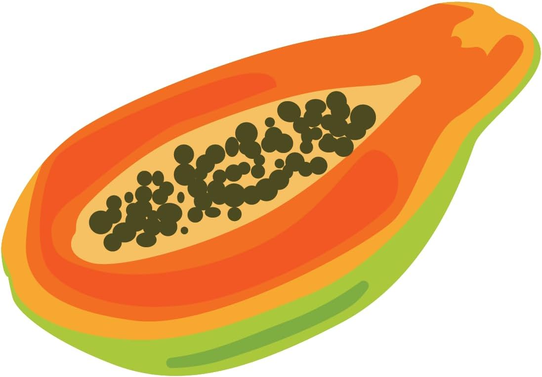 Inspirational Quote Flat Vector of Papaya Motivational Sticker Vinyl Decal Motivation Stickers- 5" Vinyl Sticker Waterproof