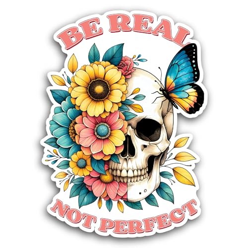2 (Pieces) 3" and 5" Be Real Sticker, Waterproof Vinyl Decals for Many Purpose Like Cars, Trucks, La