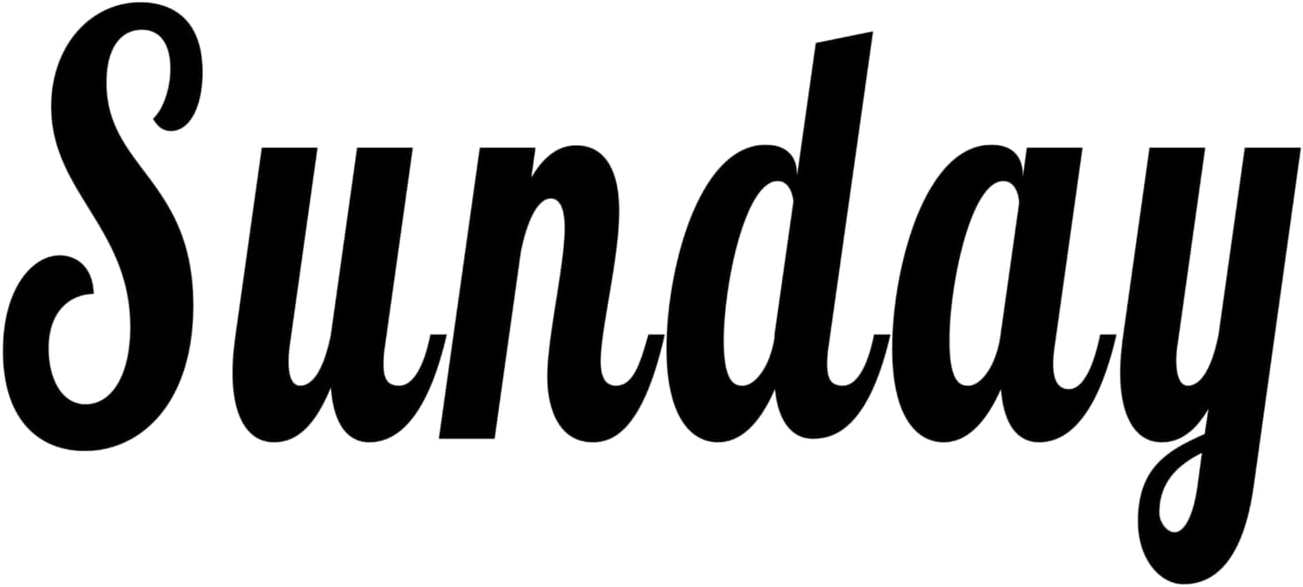 Inspirational Quote Sunday Motivational Sticker Vinyl Decal Motivation Stickers- 5" Vinyl Sticker Waterproof