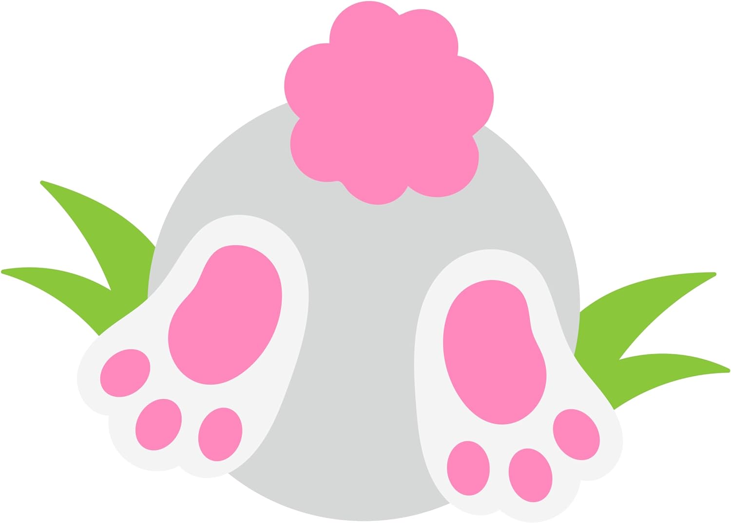 Inspirational Quote "Easter Bunny Feet" Motivational Sticker Vinyl Decal Motivation Stickers- 5" Vinyl Sticker Waterproof