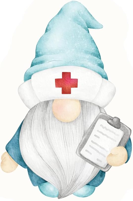 Inspirational Quote "Gnome Nurse" Motivational Sticker Vinyl Decal Motivation Stickers- 5" Vinyl Sticker Waterproof