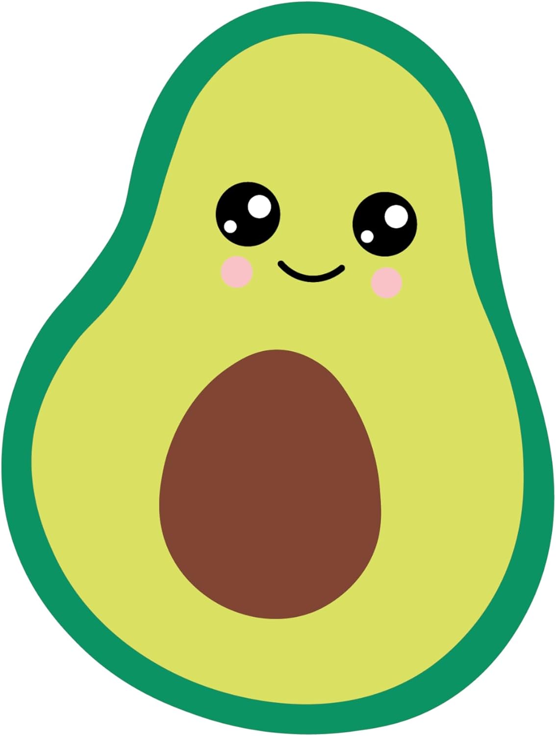 Inspirational Quote Emotionally Avocado with Egg Motivational Sticker Vinyl Decal Motivation Stickers- 5" Vinyl Sticker Waterproof