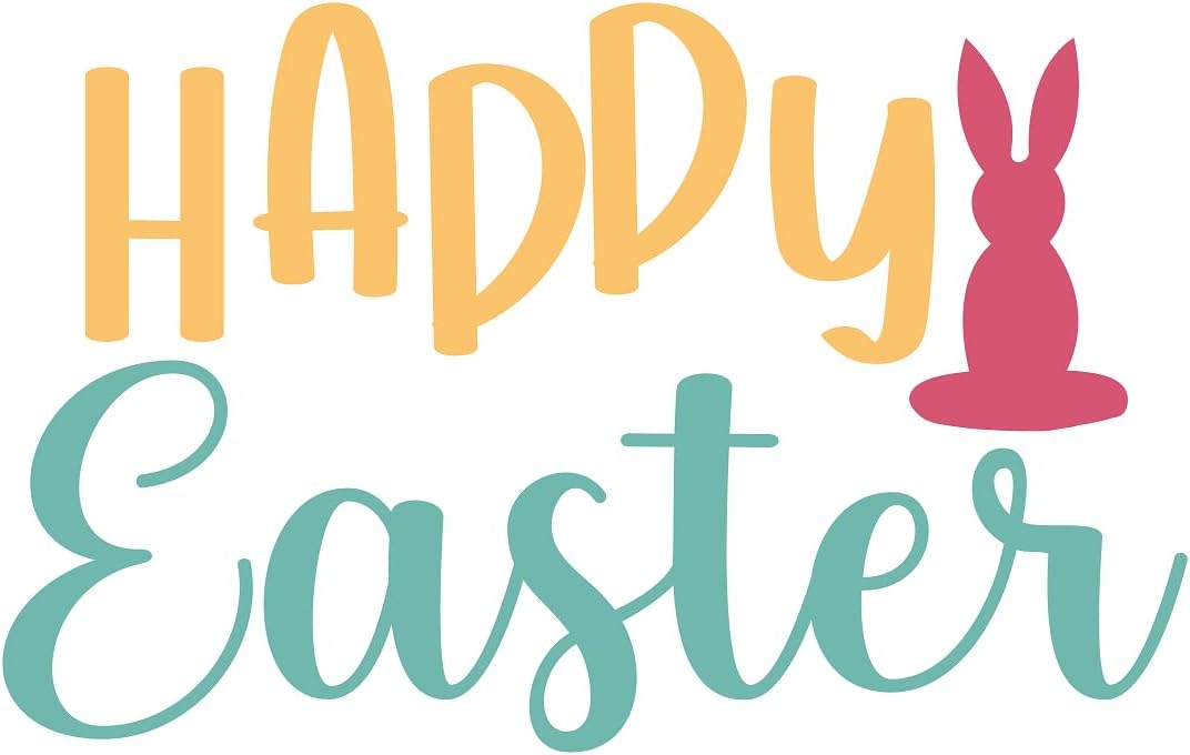 Inspirational Quote "Happy Easter" Motivational Sticker Vinyl Decal Motivation Stickers- 5" Vinyl Sticker Waterproof