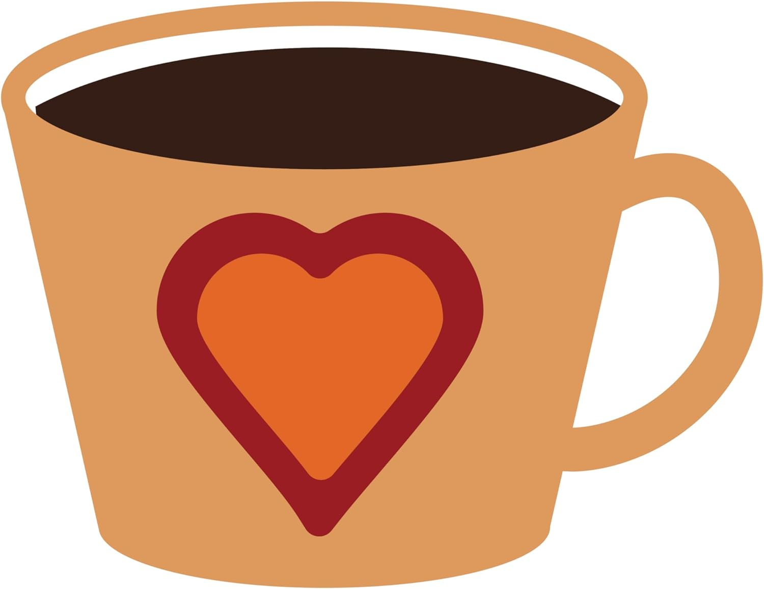 Inspirational Quote "Heart Loving Coffee & Great Gift" Motivational Sticker Vinyl Decal Motivation Stickers- 5" Vinyl Sticker Waterproof