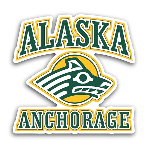 2 (Pieces) 3" and 5" Alaska Anch0rage Sticker, Waterproof Vinyl Decals for Many Purpose Like Cars, T