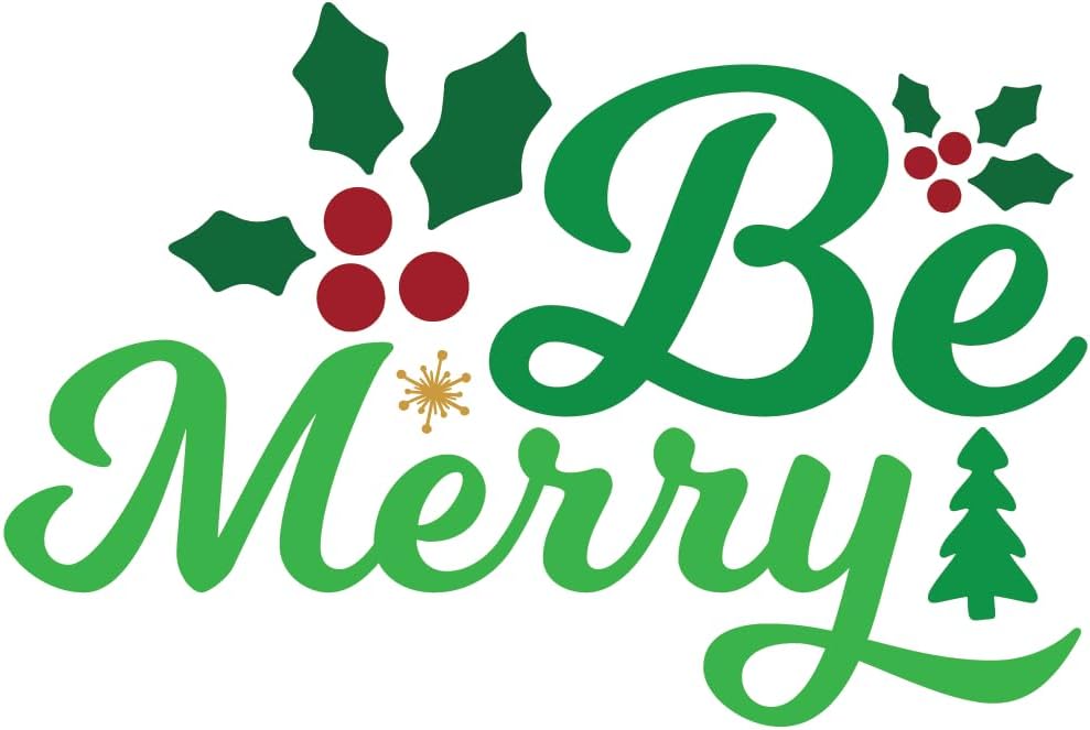 Inspirational Quote Be Merry Seed and Tree Motivational Sticker Vinyl Decal Motivation Stickers- 5" Vinyl Sticker Waterproof