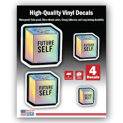 2 (Pieces) 3" and 5" Stickers n Decals Brave - Motivational Sticker Vinyl Decal Sticker, Waterproof