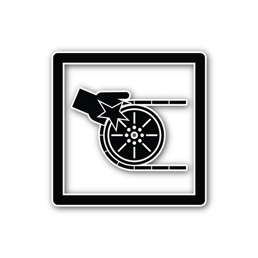 2 (Pieces) 3" and 5" Nip Point Danger Sticker, Waterproof Vinyl Decals for Many Purpose Like Cars, T