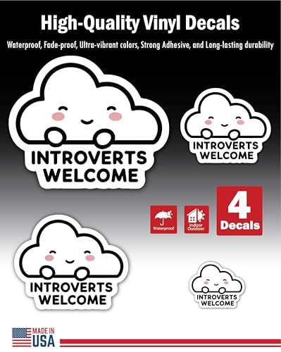 2 (Pieces) 3" and 5" Stickers n Decals Think Positive Great Gift - Motivational Sticker Vinyl Decal