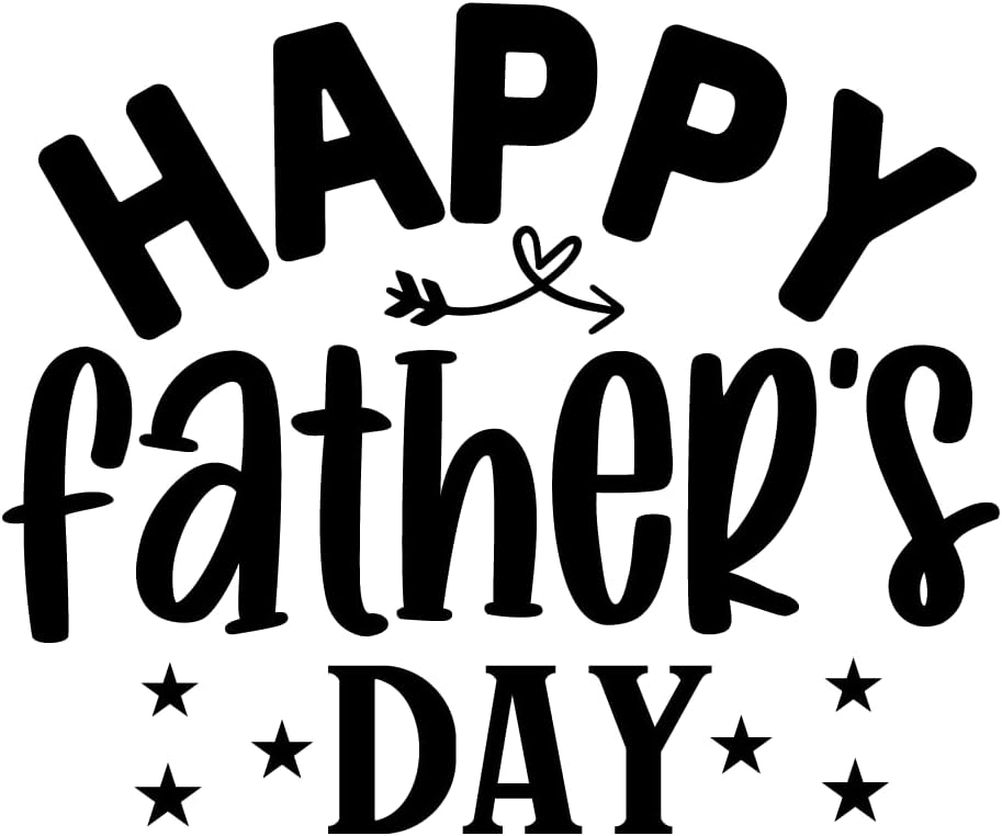 Inspirational Quote "Happy Father Day, Sticker" Motivational Sticker Vinyl Decal Motivation Stickers- 5" Vinyl Sticker Waterproof