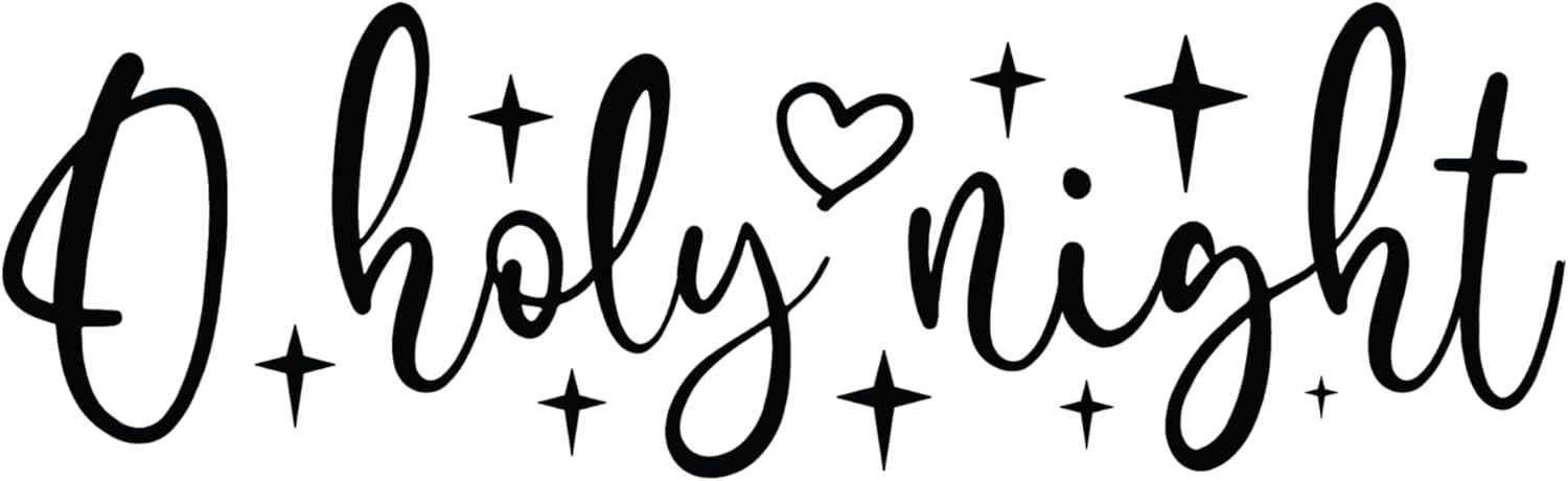 Inspirational Quote O Holy Night Motivational Sticker Vinyl Decal Motivation Stickers- 5" Vinyl Sticker Waterproof