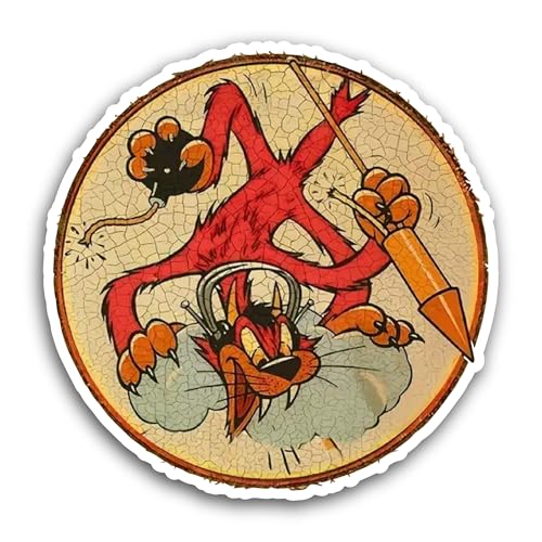 2 (Pieces) 3" and 5" Vintage Wolf Sticker, Waterproof Vinyl Decals for Many Purpose Like Cars, Truck