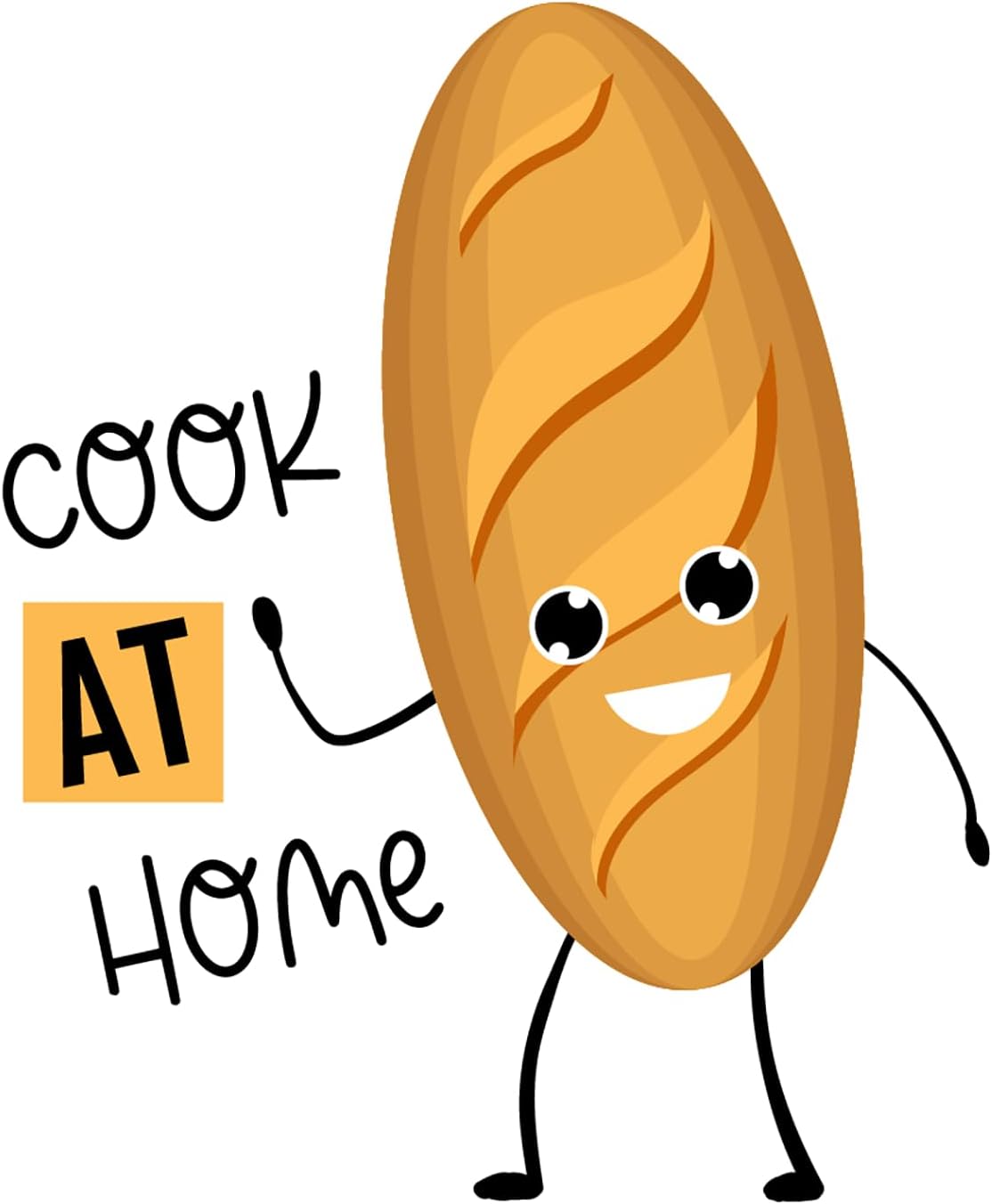 Inspirational Quote Cook at Home Sticker Motivational Sticker Vinyl Decal Motivation Stickers- 5" Vinyl Sticker Waterproof