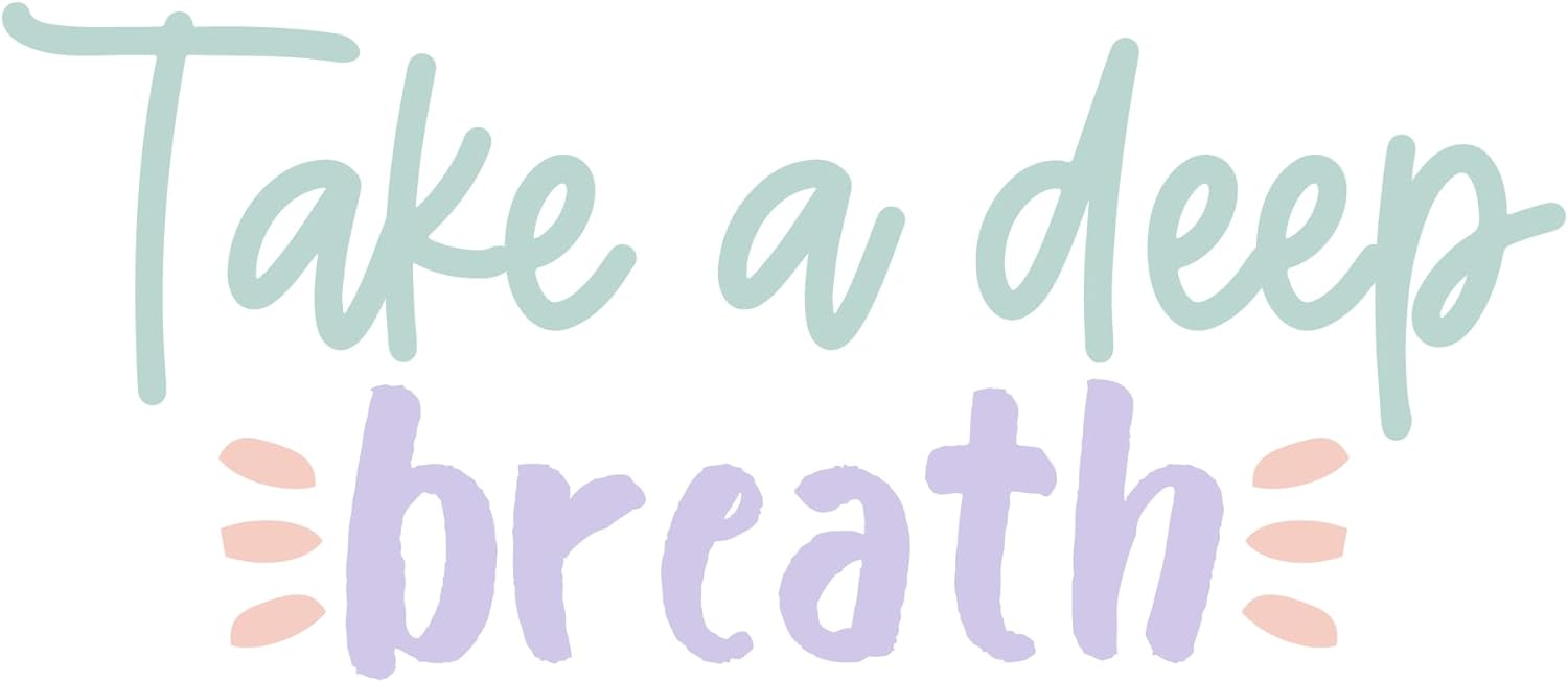 Inspirational Quote "Take A Breath" Motivational Sticker Vinyl Decal Motivation Stickers- 5" Vinyl Sticker Waterproof