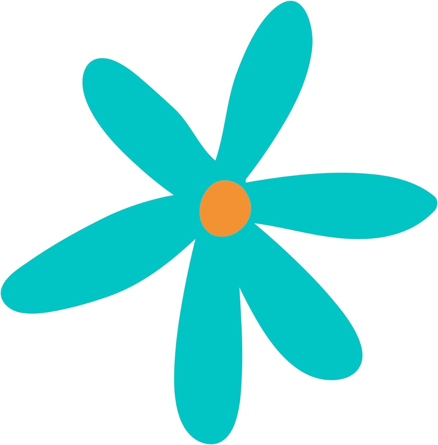 Inspirational Quote "Light Blue Flower" Motivational Sticker Vinyl Decal Motivation Stickers- 5" Vinyl Sticker Waterproof
