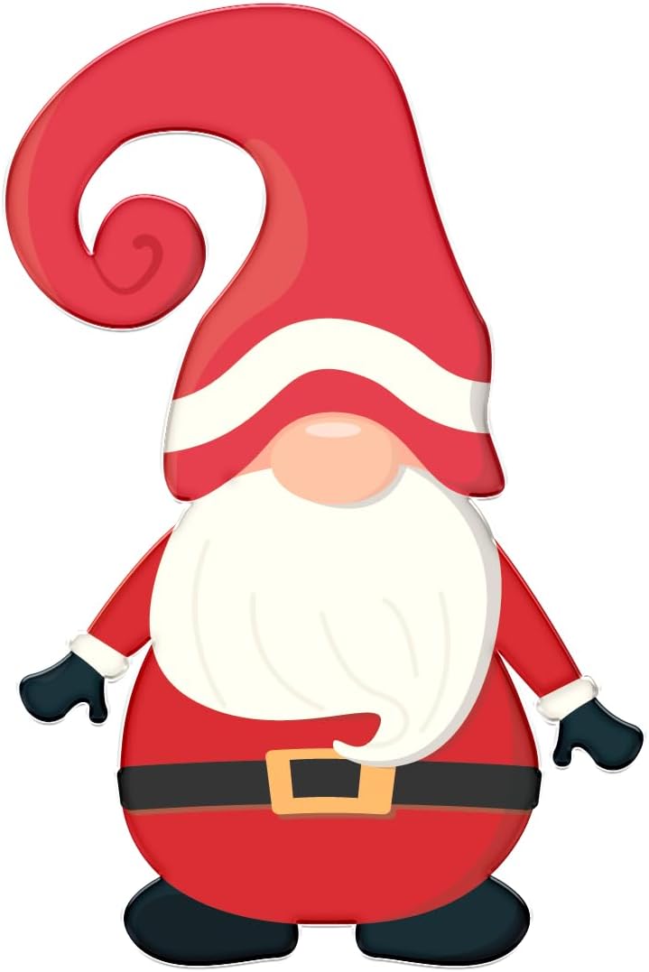 Inspirational Quote Santa with Long Hat Red Motivational Sticker Vinyl Decal Motivation Stickers- 5" Vinyl Sticker Waterproof