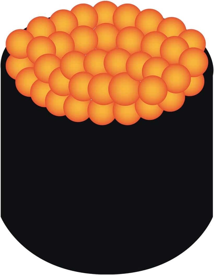 Inspirational Quote Salmon Roe Sushi Motivational Sticker Vinyl Decal Motivation Stickers- 5" Vinyl Sticker Waterproof