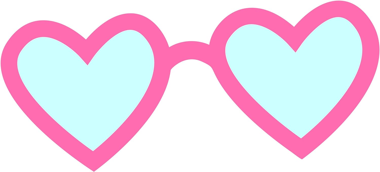 Inspirational Quote "Heart Shape Sunglasses" Motivational Sticker Vinyl Decal Motivation Stickers- 5" Vinyl Sticker Waterproof