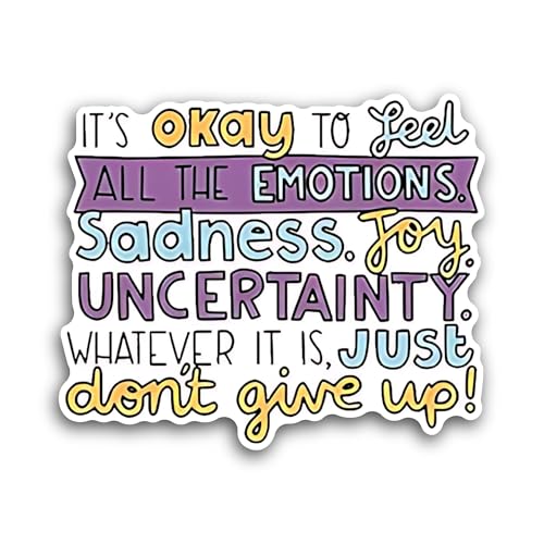 2 (Pieces) 3" and 5" It's Okay to Heel Sticker, Waterproof Vinyl Decals for Many Purpose Like Cars,