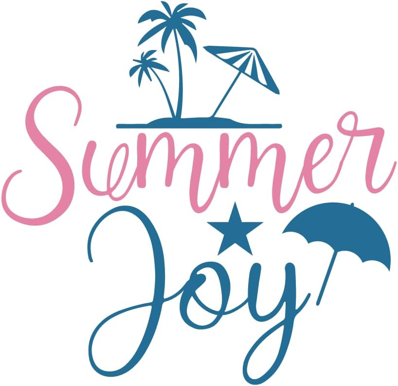 Inspirational Quote "Summer Joy" Motivational Sticker Vinyl Decal Motivation Stickers- 5" Vinyl Sticker Waterproof