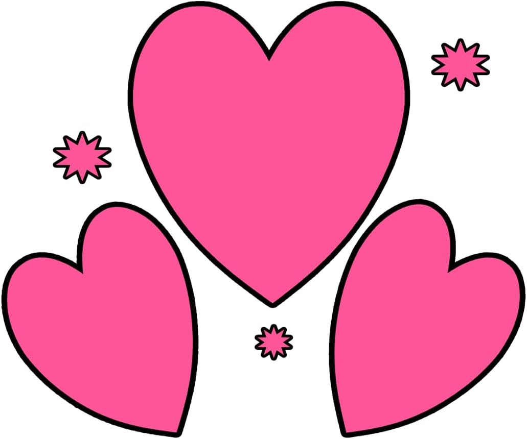Inspirational Quote Pink Hearts Motivational Sticker Vinyl Decal Motivation Stickers- 5" Vinyl Sticker Waterproof