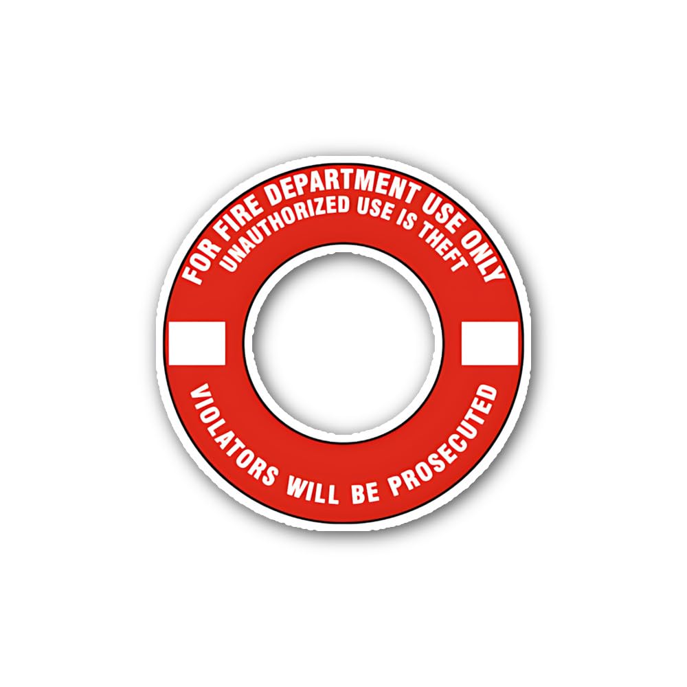 2 (Pieces) 3" and 5" Fire Hydrant Ring Sticker, Waterproof Vinyl Decals for Many Purpose Like Cars,