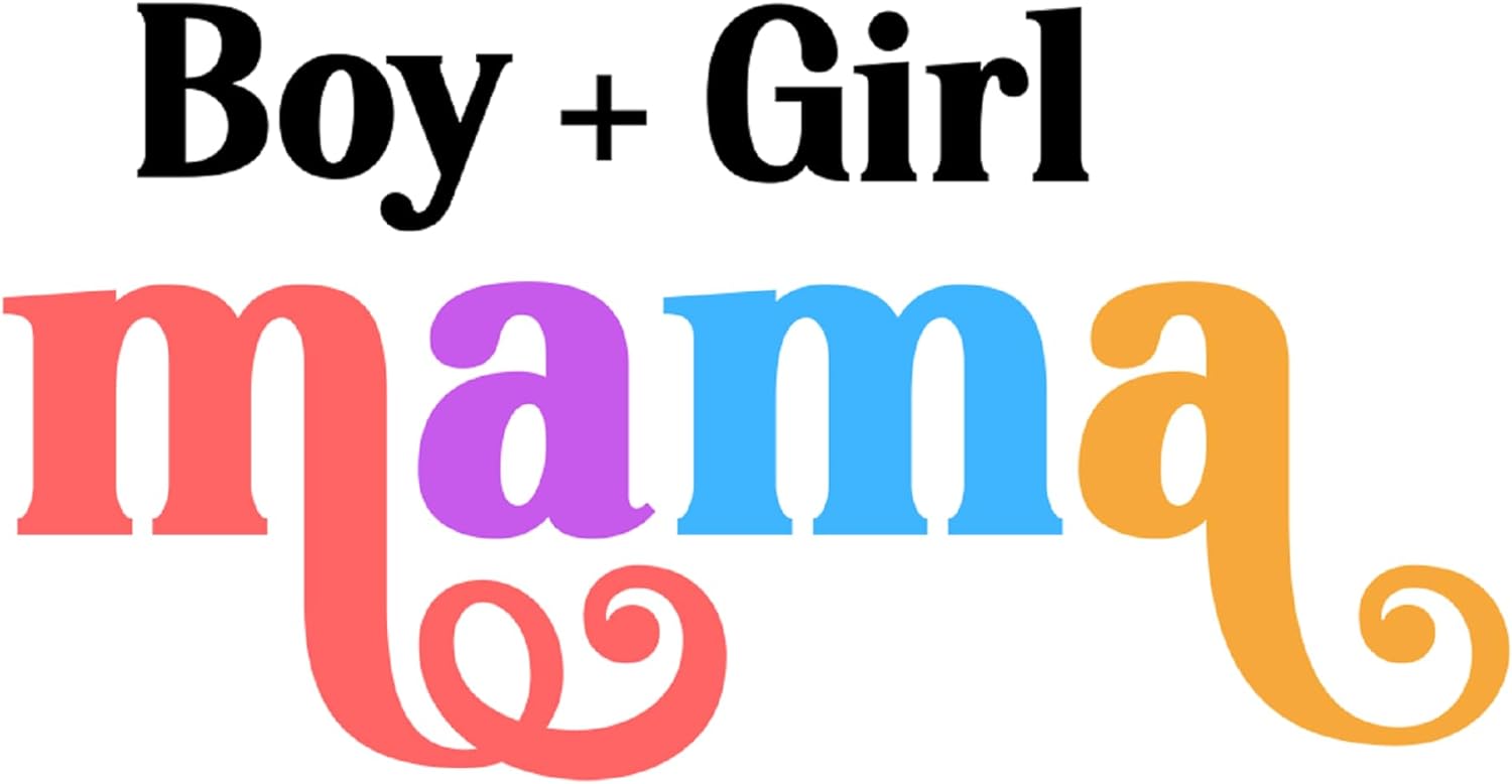 Inspirational Quote "Boy $ Girl Mama" Motivational Sticker Vinyl Decal Motivation Stickers- 5" Vinyl Sticker Waterproof